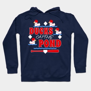 Cute Baseball Mom Ducks on the Pond Baseball Saying Funny Original Hoodie